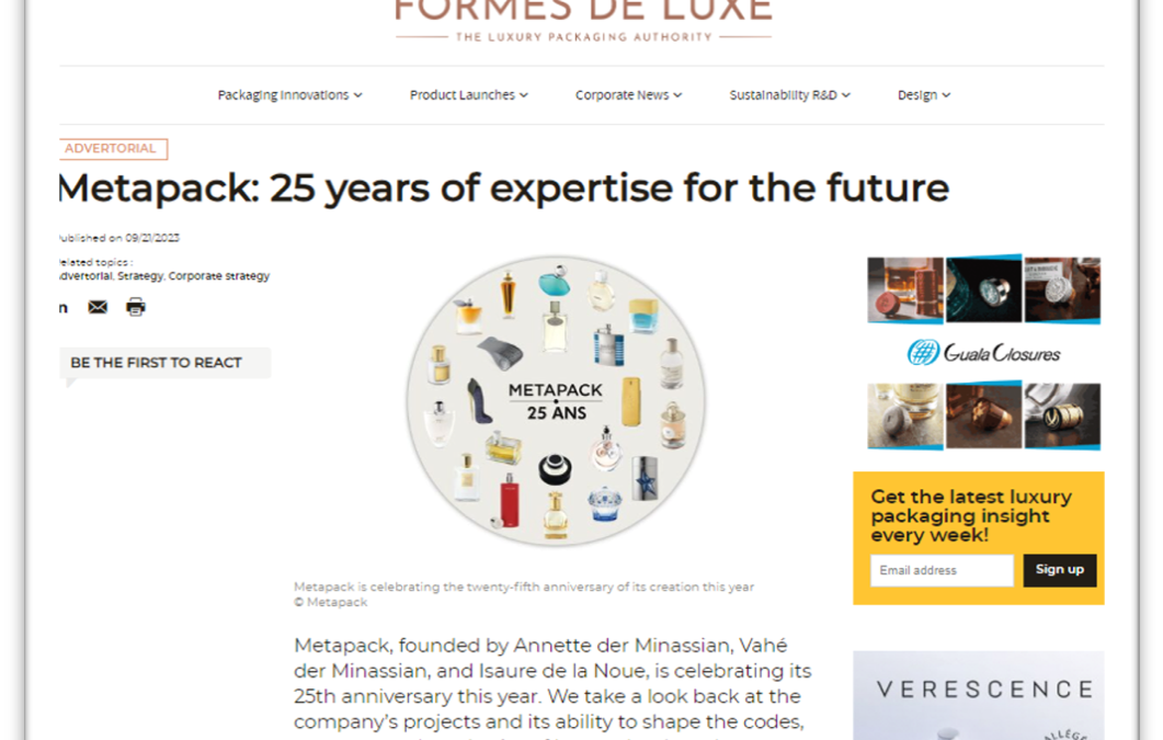 Metapack: 25 years of expertise for the future